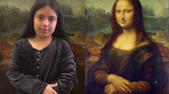 Em escola pública do RS, alunos são transformados em pinturas famosas