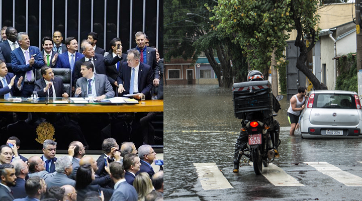 Enquanto políticos têm auxílio-moradia, vítimas de enchentes ficam desamparadas