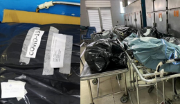 Necrotério de Hospital no RJ lota com corpos de vítimas da Covid-19