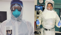 Médico cria crachá sorrindo para confortar pacientes com coronavírus