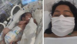 Enfermeira com Covid-19 tem parto prematuro e só conhece filho por vídeos