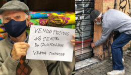 Comerciante de 91 anos pede ajuda para sua loja e comove internet