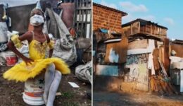 Menina paraibana sonha em ser bailarina e tirar família da pobreza