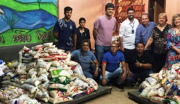 Estudantes arrecadam 4,5 toneladas de alimentos para famílias carentes