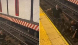 EUA: cadeirante cai nos trilhos do metrô e é resgatado por passageiro