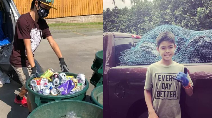 Adolescente recicla lixo para pagar bolsa de estudo a outros jovens