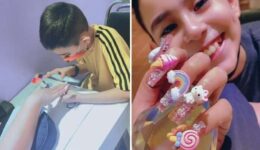 Garoto de 9 anos vira manicure para pagar cirurgia de irmão com câncer