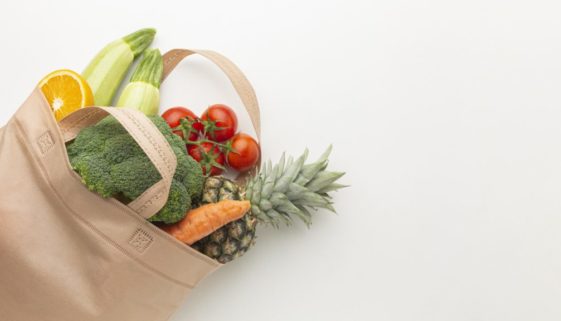 top-view-vegetables-fruits-bag