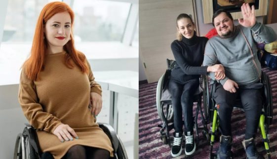 Mulher cadeirante ajuda a salvar pessoas com deficiência na guerra da Ucrânia