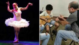 Bailarina com doença rara leva aulas de balé e violão para surdos e cegos em BH