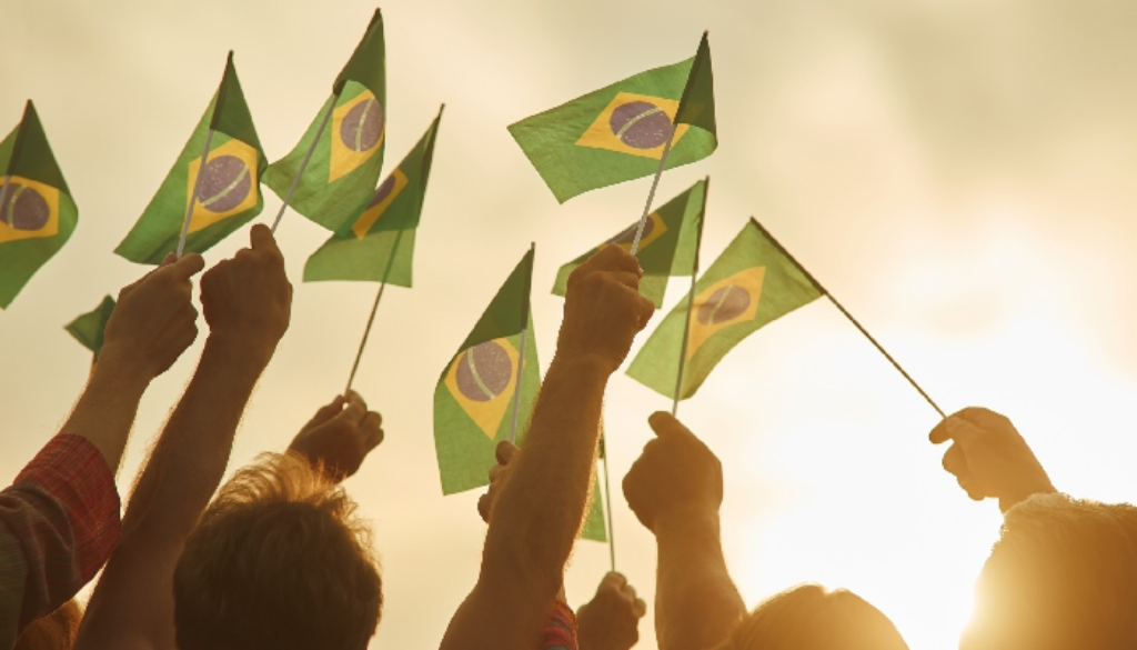 Cenário político pós-eleições, bandeiras do Brasil