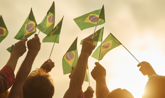 Cenário político pós-eleições, bandeiras do Brasil