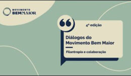 Print de capa do Youtube sobre o encontro "Diálogos do Movimento Bem Maior - Filantropia e Colaboração"