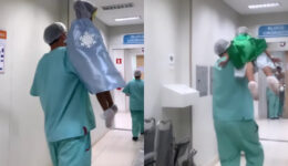 Médico leva crianças com capa de super-heróis à cirurgia para acalmá-las