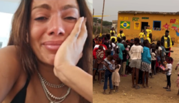 Anitta contribui para inauguração da Escola Zuzu, em Angola