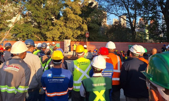 Ação conscientiza trabalhadores da construção civil sobre violência sexual infantil em SP
