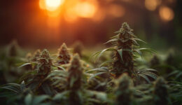 Cultivation of cannabis in a natural environment, created with t
