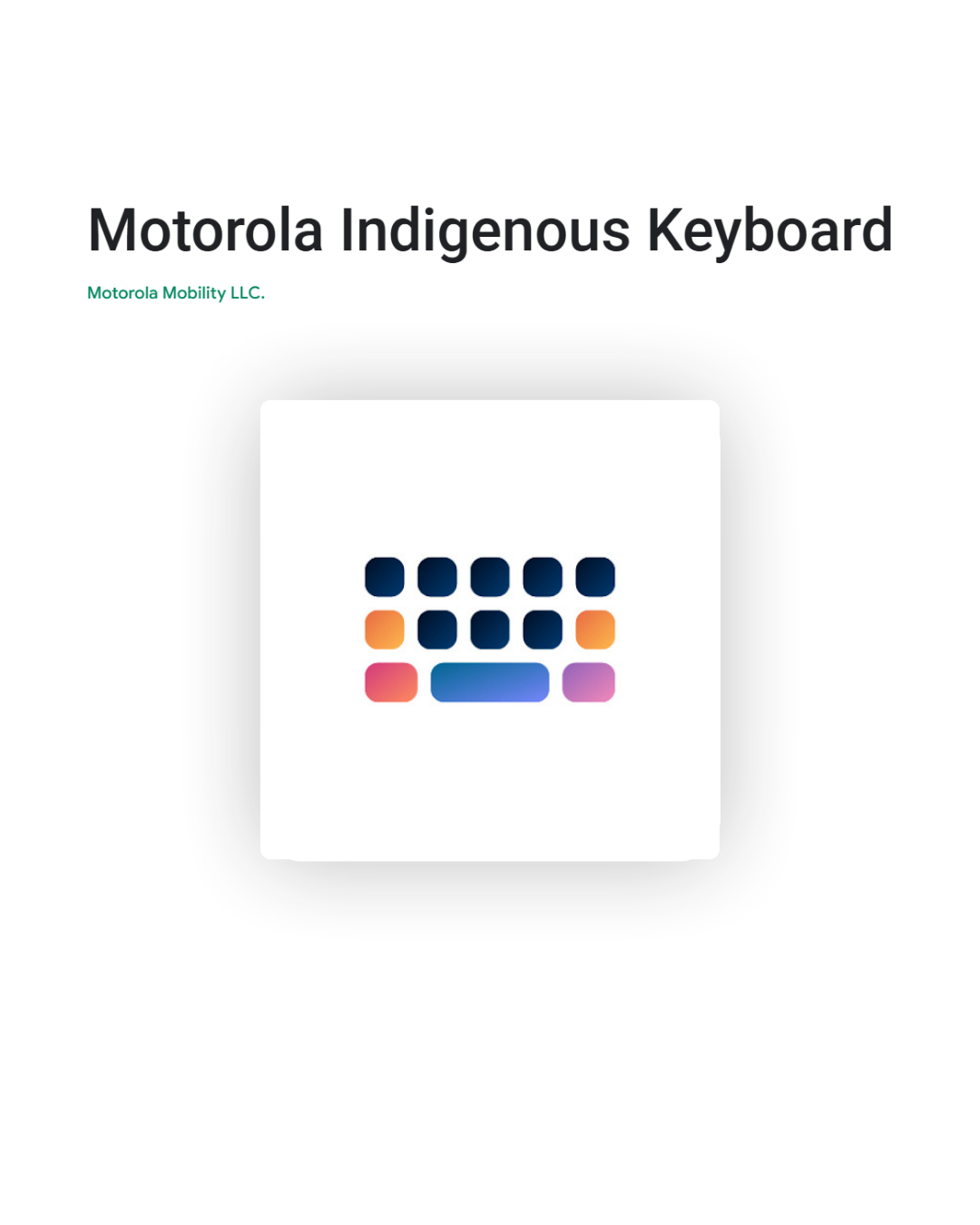motorola teclado indigena