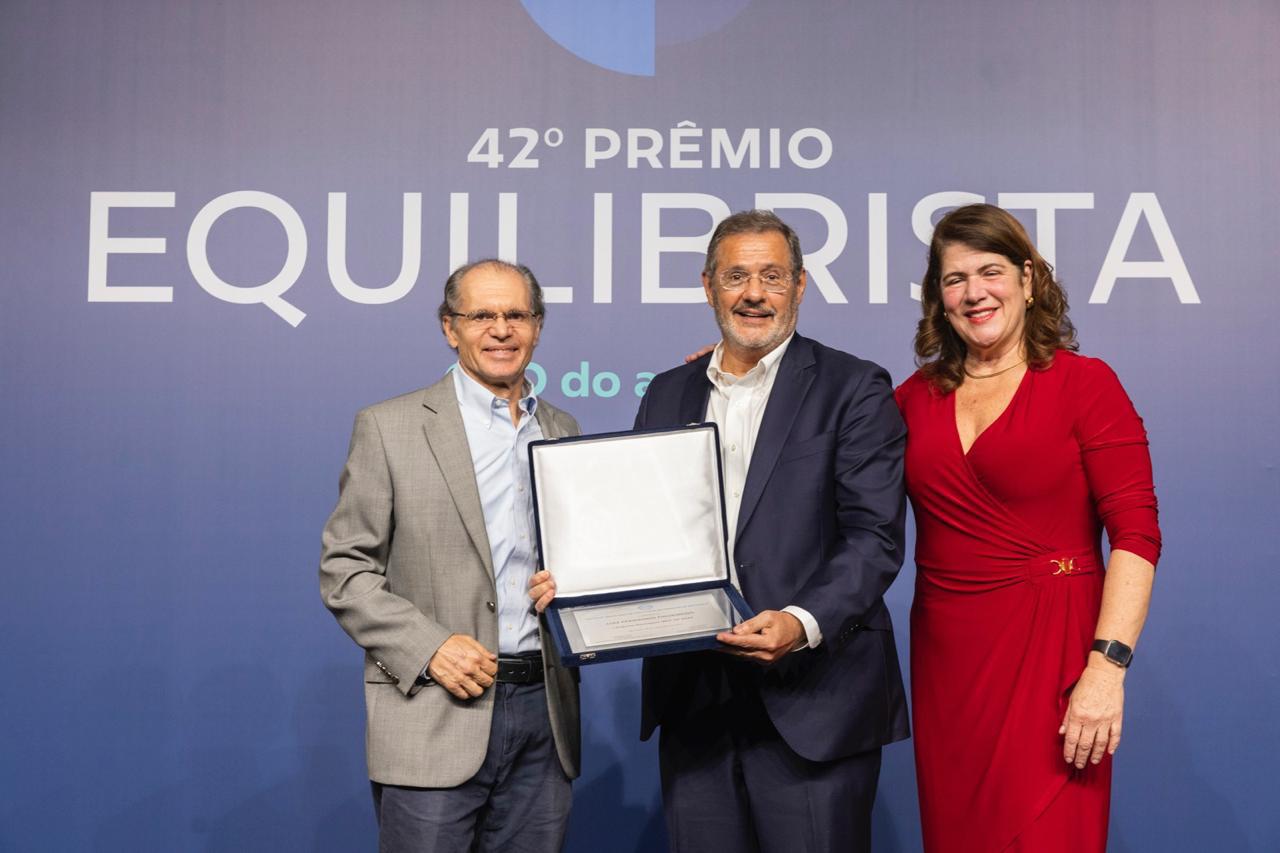 Fundador do Instituto Fefig é homenageado no Prêmio Equilibrista 2025